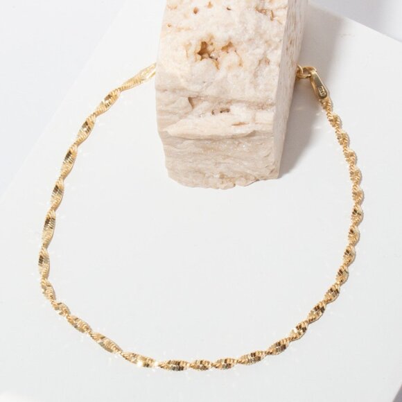 NWT Olivia Rope Bracelet // 14K Gold Vermeil - Picture 2 of 3